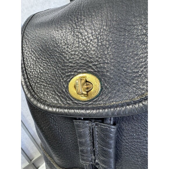 Vintage Coach Daypack 9960, Black Leather with Hangtag Backpack - Picture 3 of 13